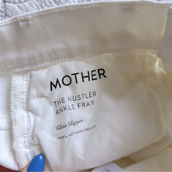 NWT - MOTHER - The Hustler Ankle Fray Jean - Glass Slipper - Picture 7 of 15